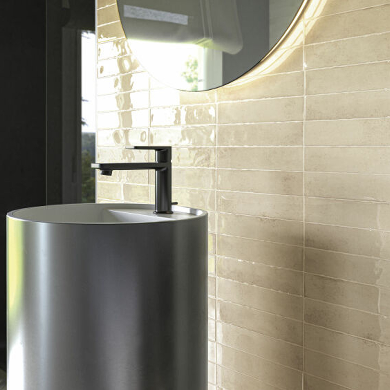 Cifre Ceramica Kalon Ivory Wandtegel 5x25cm